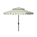 Parasol déporté double toit 274 cm avec cantonnière Kjerstin SAFAVIEH Outdoor