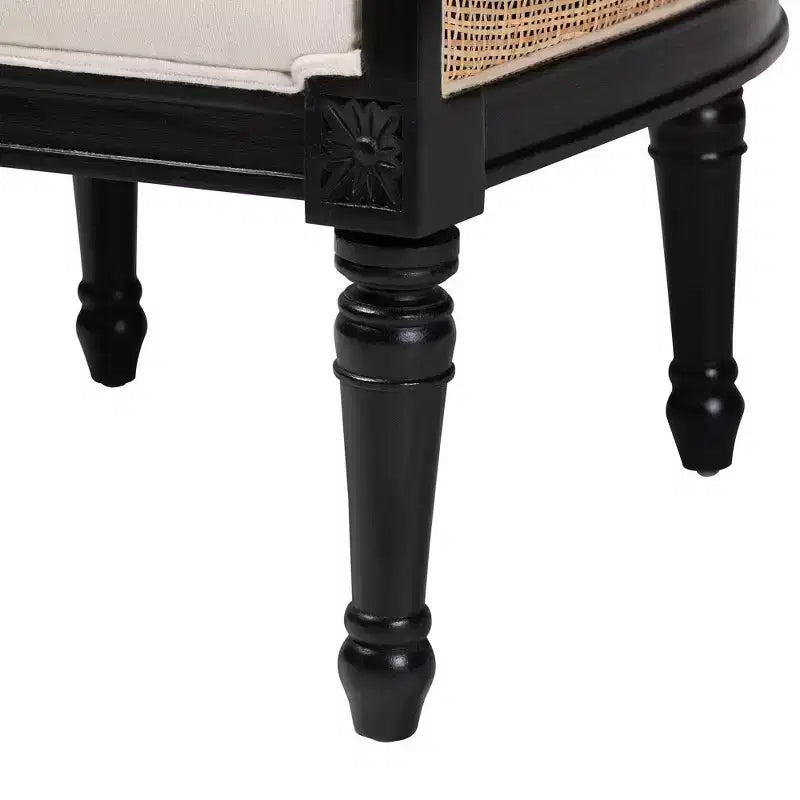 Fauteuil d'appoint en tissu et bois Elizette de Bali & Pari