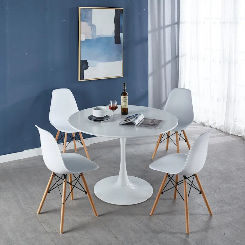Ensemble table de salle à manger et 4-6 chaises moderne 5 pièces