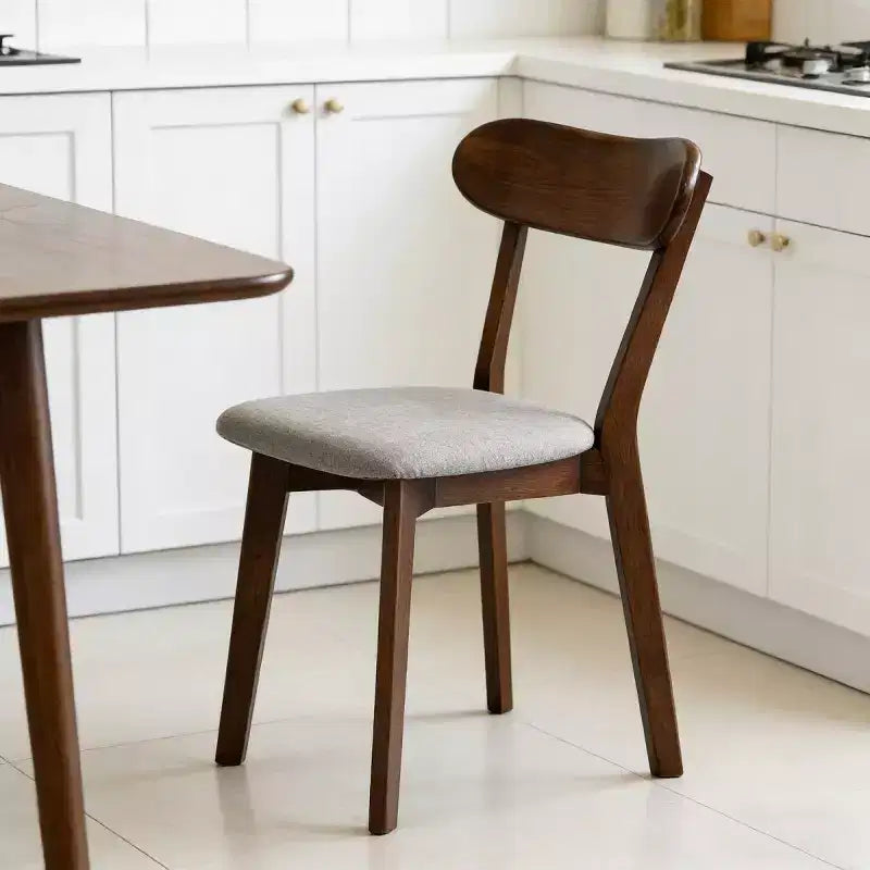 Chaises de salle à manger en bois massif de style moderne du milieu du siècle, lot de 2, pour salle à manger, restaurant ou salon - Panipeachy