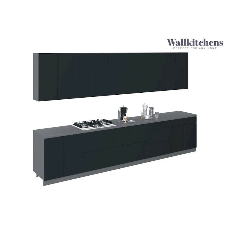 Ensemble de meubles de cuisine modernes – 13 pi de largeur, 153x24, couleurs multiples